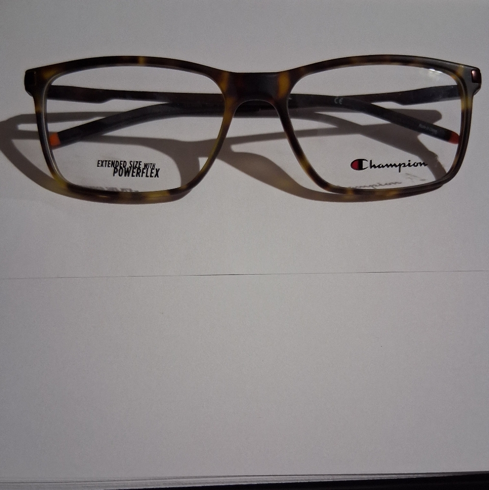 Champion Brown Matte Tortoise Glasses for Men NWOT XL Fit